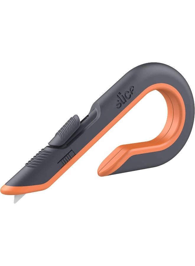 Slice 10400 400 | Sicherheits-Kartonmesser - Safety Cutter | Keramik-Sicherheitsklinge, beidhändig nutzbar, gummierte Oberfläche | Ergonomischer, hakenförmiger Griff - Image 1